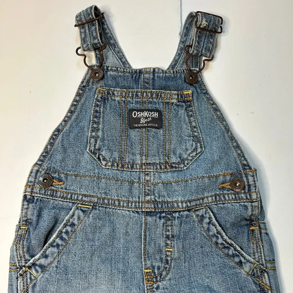 Oshkosh B'Gosh Denim Shortalls Overalls - Baby / Toddler Size 12 Months (12M)